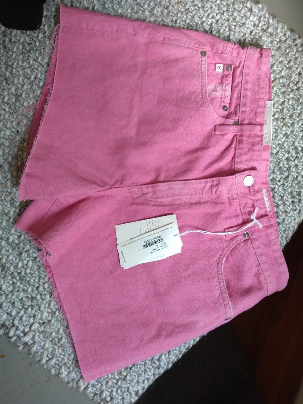 NWT AG Alexxis Hot Pink Short High Rise Size 30